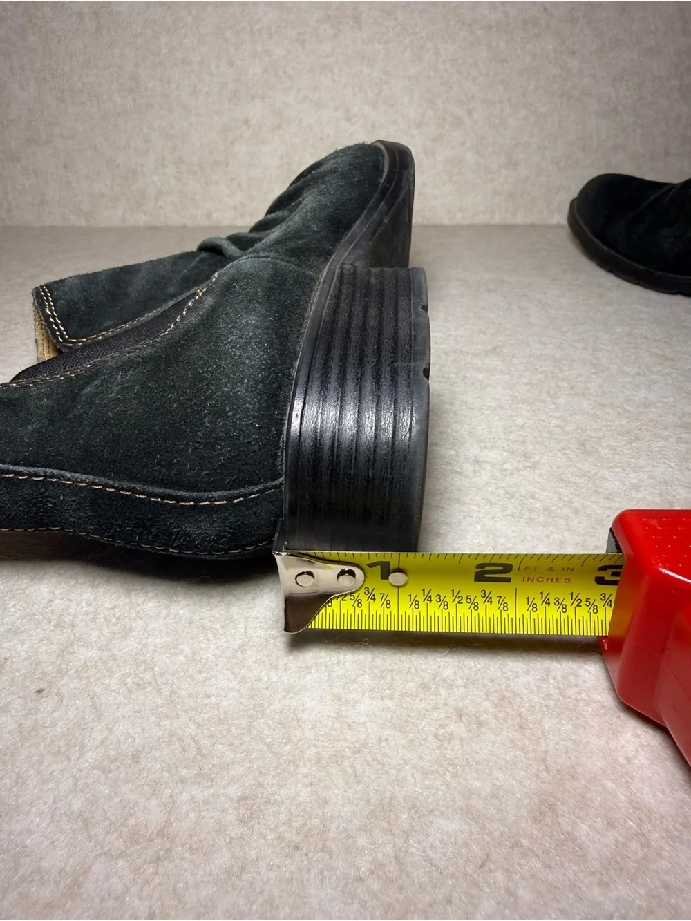 Montana Artisan Crafted Black Leather Suede Ankle Boots Booties Size 7 1/2 M